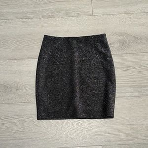 Black glitter skirt